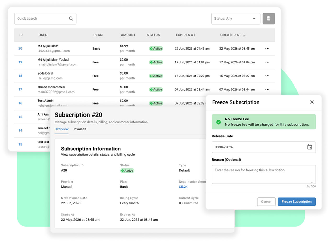 Automated Subscription Billing